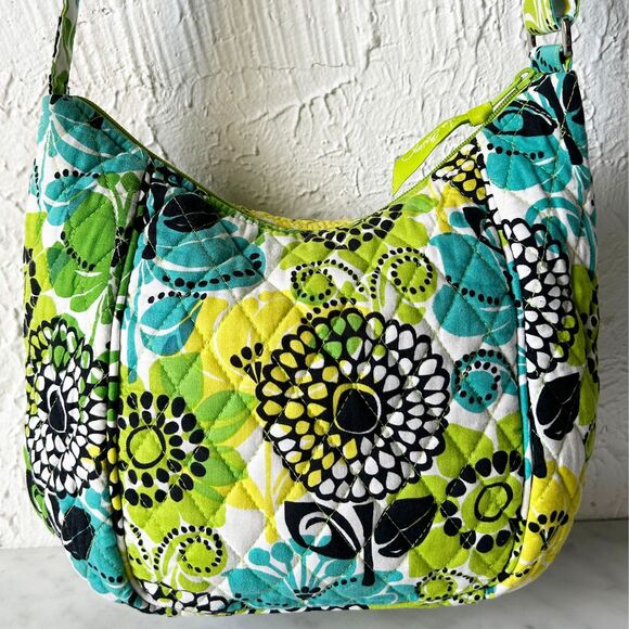Vera Bradley Limes Away Clare Crossbody Shoulder Bag Purse Zip Top Pockets - Picture 3 of 10
